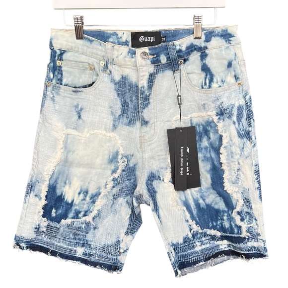 NWT Guapi by Aaron Wilhelm limited release Men’s Denim Shorts Size 32 #80 of 100 - Picture 1 of 9